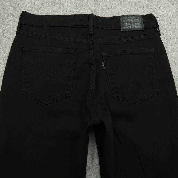 Levi's Jeans Women's Size 4M Black Mid-Rise Classic Straight Denim 29" Inseam - Picture 14 of 16